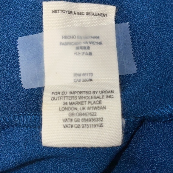 Free People Woman's Goldie Mock Neck Sleeveless Tunic Mini Dress Blue Size Small - Picture 9 of 9